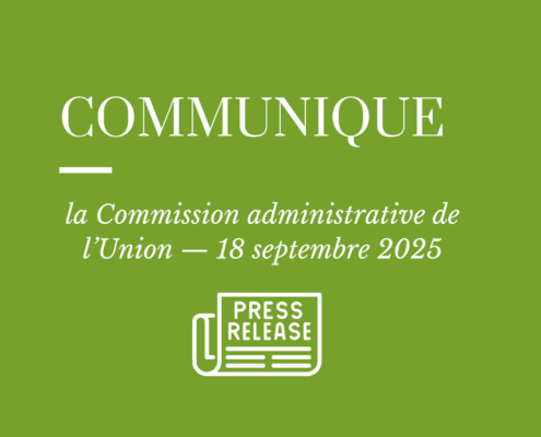 Communiqué de la commission administrative